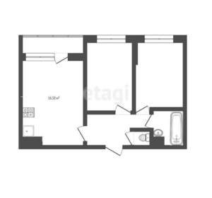2-к квартира, вторичка, 58м2, 12/16 этаж