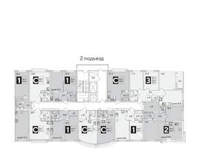 2-к квартира, вторичка, 61м2, 12/16 этаж