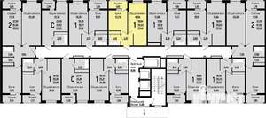 1-к квартира, строящийся дом, 36м2, 24/24 этаж