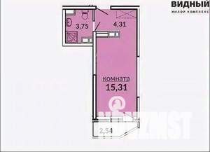 Студия квартира, вторичка, 24м2, 3/17 этаж
