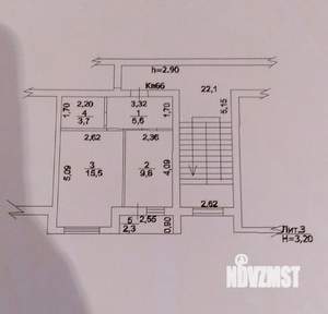 1-к квартира, вторичка, 35м2, 7/7 этаж