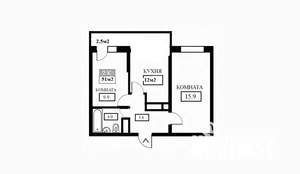 2-к квартира, вторичка, 51м2, 21/25 этаж