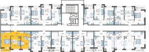2-к квартира, вторичка, 52м2, 12/19 этаж