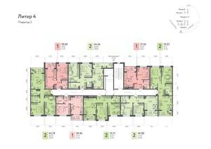 1-к квартира, вторичка, 39м2, 2/9 этаж