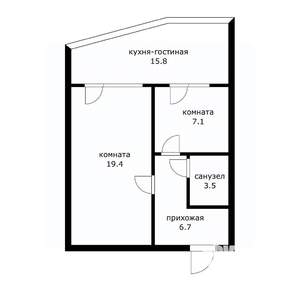 2-к квартира, вторичка, 52м2, 3/14 этаж