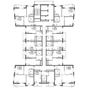 2-к квартира, вторичка, 55м2, 16/24 этаж