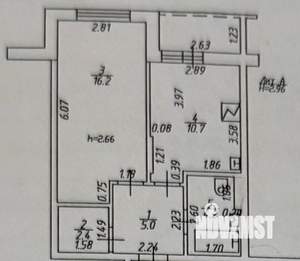 1-к квартира, вторичка, 39м2, 2/10 этаж