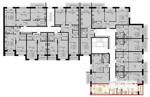 1-к квартира, строящийся дом, 42м2, 2/3 этаж