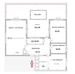 4-к квартира, вторичка, 315м2, 16/16 этаж