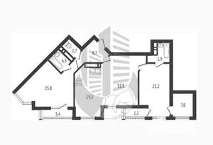 5-к квартира, вторичка, 245м2, 16/16 этаж