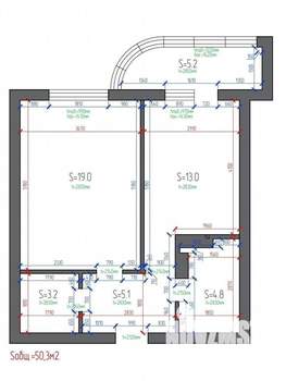 1-к квартира, вторичка, 50м2, 20/24 этаж