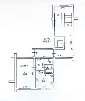 1-к квартира, вторичка, 29м2, 3/9 этаж