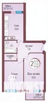 2-к квартира, вторичка, 66м2, 11/14 этаж