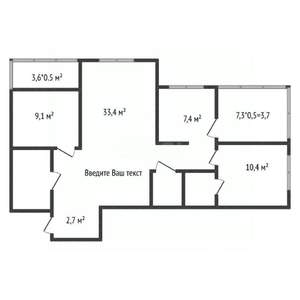 3-к квартира, вторичка, 71м2, 19/24 этаж