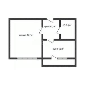 1-к квартира, вторичка, 32м2, 4/6 этаж