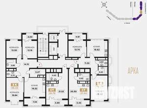 2-к квартира, вторичка, 69м2, 4/23 этаж