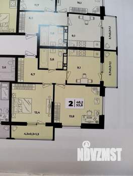 2-к квартира, вторичка, 54м2, 5/9 этаж