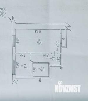 1-к квартира, вторичка, 33м2, 7/9 этаж