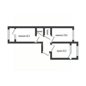 2-к квартира, вторичка, 67м2, 6/16 этаж