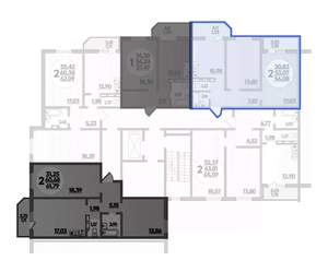 2-к квартира, вторичка, 56м2, 5/8 этаж