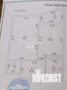 1-к квартира, вторичка, 38м2, 11/16 этаж