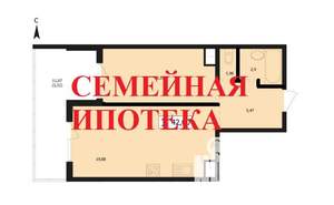 1-к квартира, вторичка, 42м2, 2/24 этаж