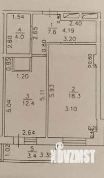 1-к квартира, вторичка, 42м2, 16/18 этаж
