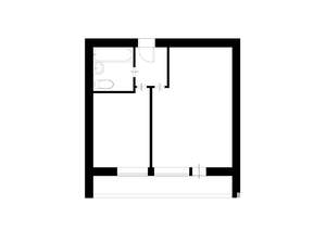 1-к квартира, вторичка, 35м2, 1/14 этаж