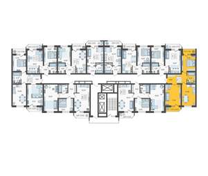 2-к квартира, строящийся дом, 60м2, 18/23 этаж