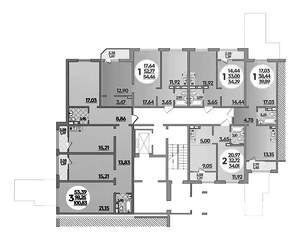 1-к квартира, вторичка, 34м2, 1/8 этаж