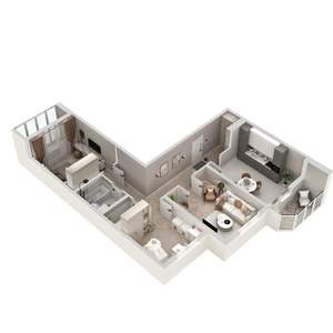 3-к квартира, сданный дом, 80м2, 10/23 этаж