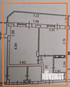1-к квартира, вторичка, 43м2, 3/16 этаж