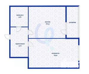 1-к квартира, вторичка, 35м2, 6/16 этаж
