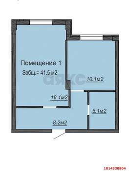 1-к квартира, вторичка, 41м2, 1/6 этаж
