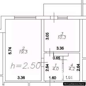 1-к квартира, вторичка, 38м2, 14/16 этаж