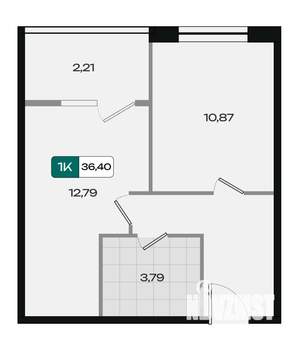 1-к квартира, вторичка, 36м2, 8/18 этаж