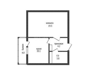 1-к квартира, вторичка, 37м2, 13/17 этаж