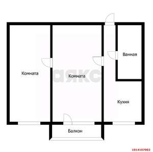 2-к квартира, вторичка, 42м2, 2/2 этаж
