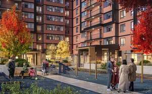 1-к квартира, строящийся дом, 42м2, 18/24 этаж