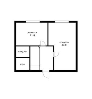 1-к квартира, вторичка, 19м2, 3/10 этаж