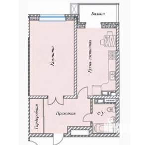 1-к квартира, вторичка, 53м2, 9/18 этаж