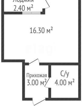 Студия квартира, вторичка, 23м2, 4/16 этаж