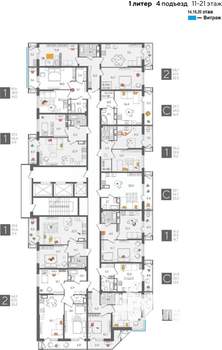 Студия квартира, вторичка, 32м2, 20/24 этаж