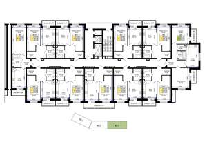 1-к квартира, вторичка, 46м2, 4/15 этаж