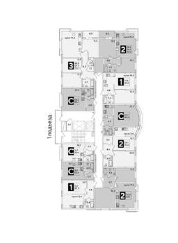 3-к квартира, вторичка, 73м2, 8/16 этаж