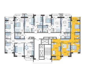 3-к квартира, вторичка, 79м2, 21/23 этаж