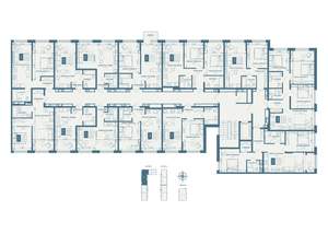2-к квартира, строящийся дом, 57м2, 8/18 этаж
