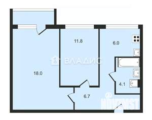 2-к квартира, вторичка, 47м2, 5/9 этаж