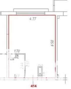 1-к квартира, вторичка, 30м2, 17/17 этаж