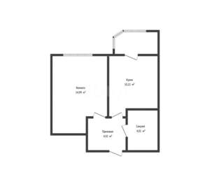 1-к квартира, вторичка, 34м2, 8/22 этаж